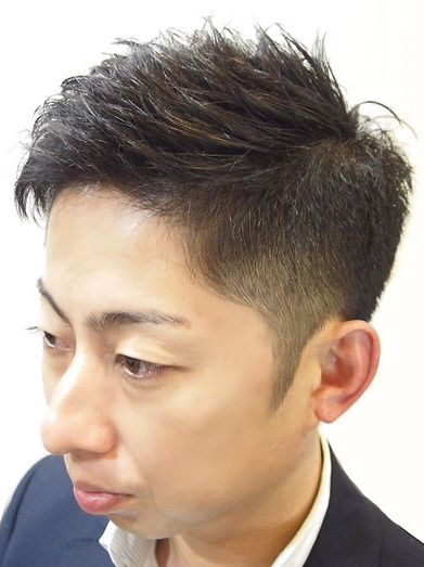 高槻市 | ビーム・ヘアサロン（理容・床屋・散髪）  | 大阪府・大阪市・吹田市・豊中市・箕面市・茨木市・枚方市｜新感覚ビジネスヘア・サイドパート・ベリーショート：新感覚ビジネスヘアの左サイド